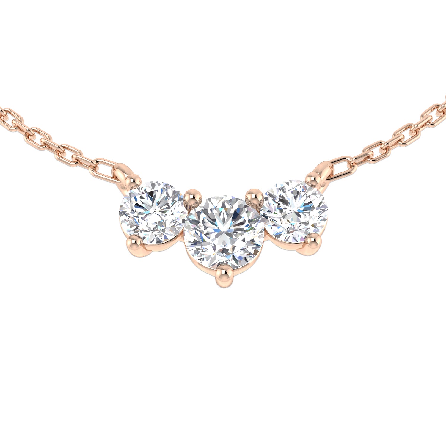 Round Diamond Necklace