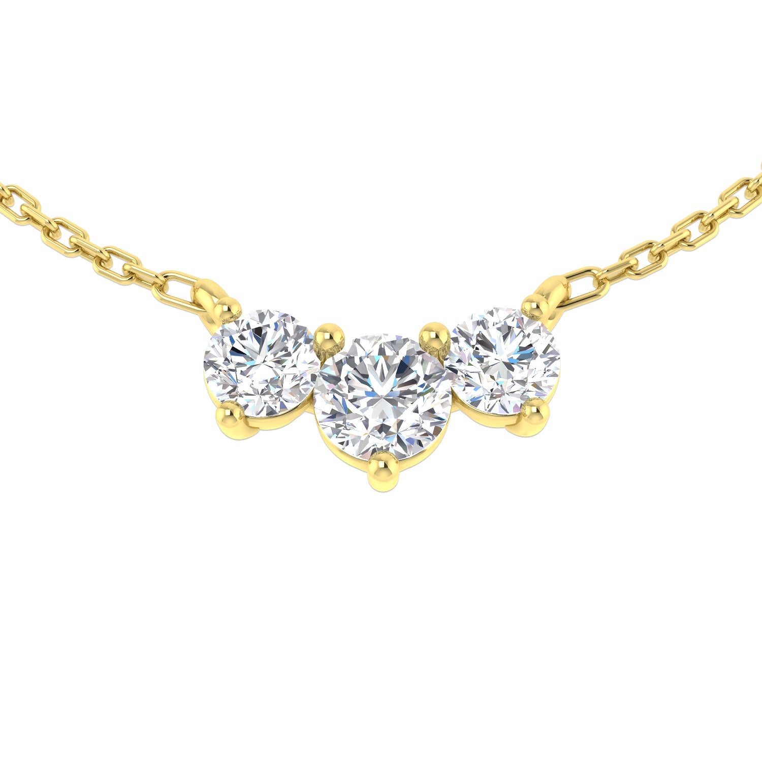 Round Diamond Necklace