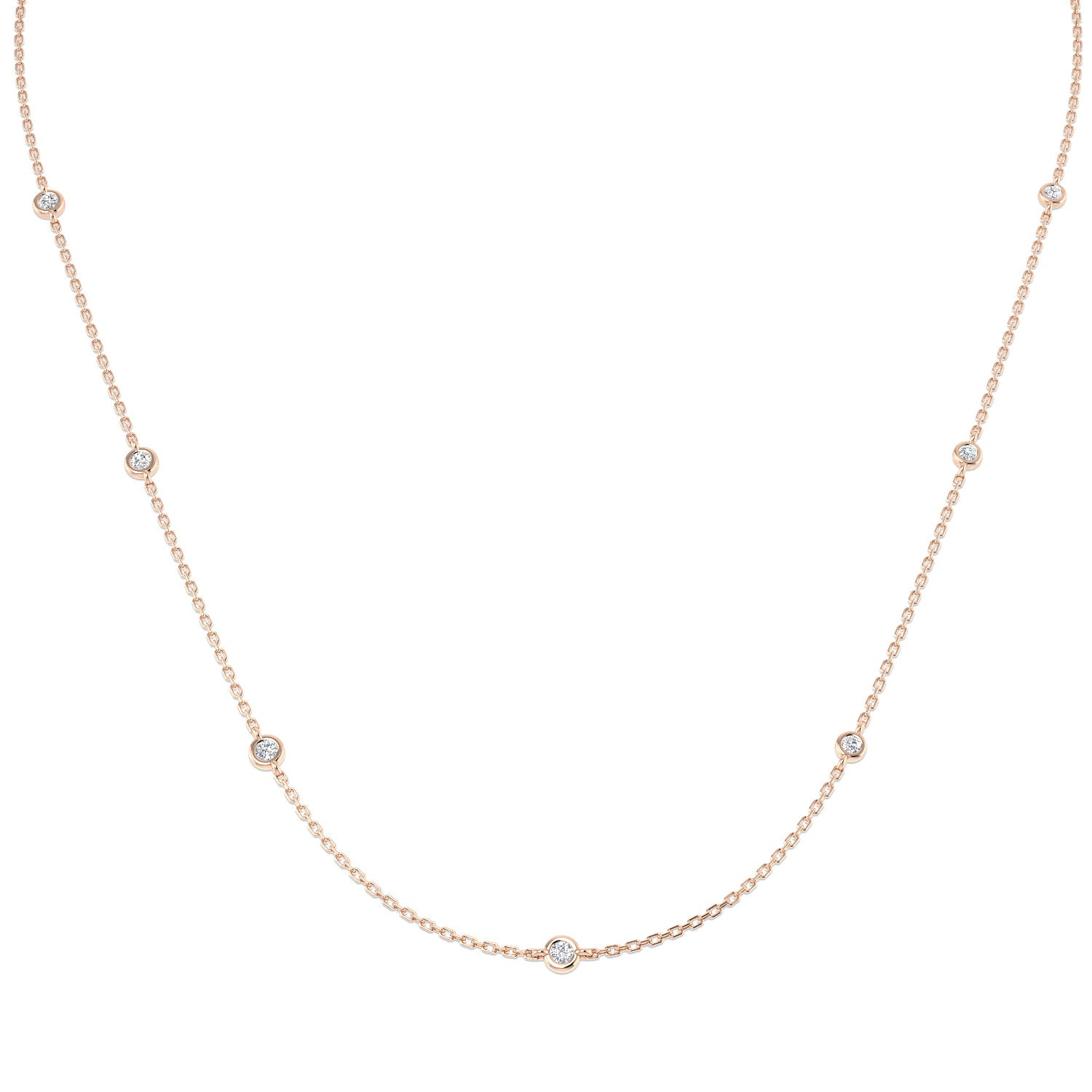 Round Diamond Necklace