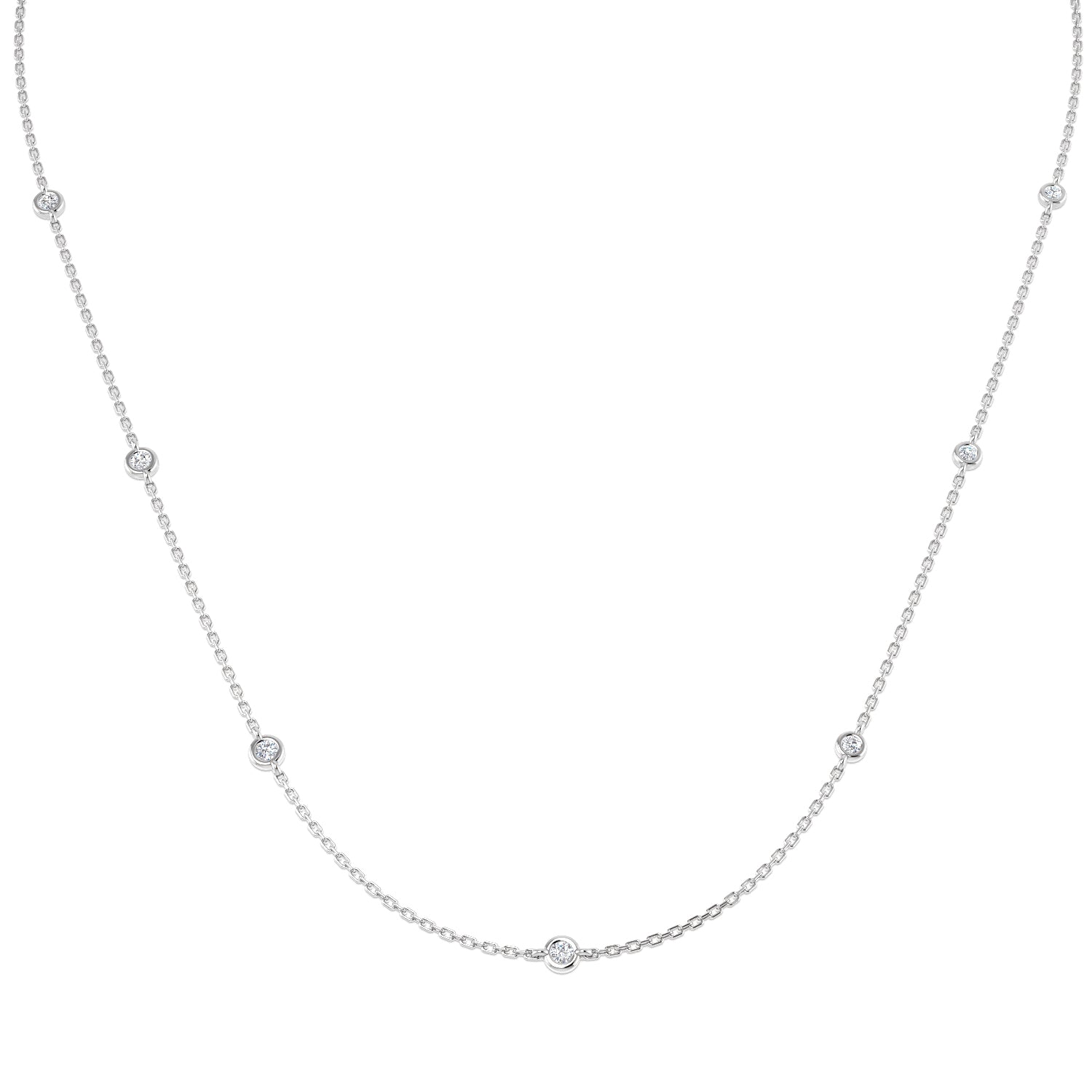 Round Diamond Necklace