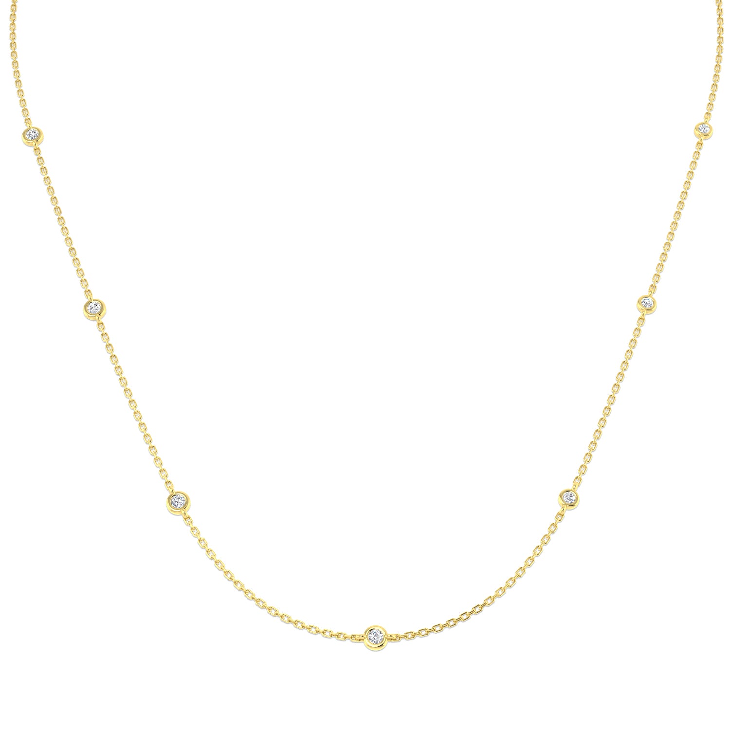 Round Diamond Necklace