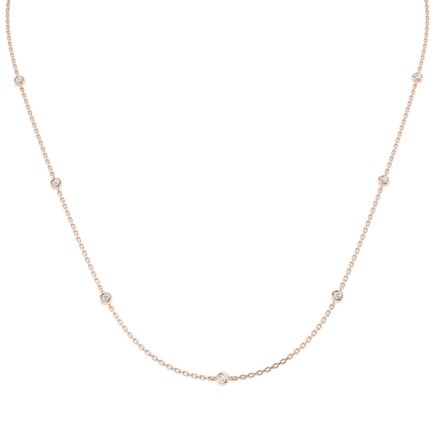 Round Diamond Necklace