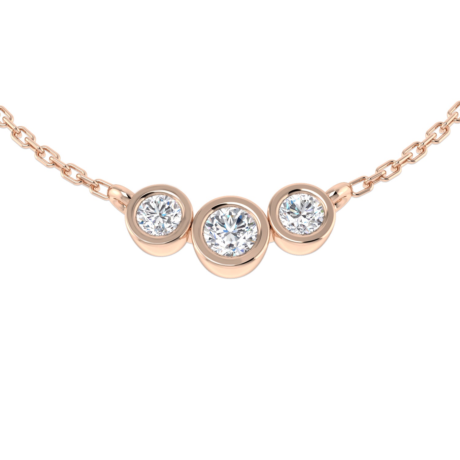 Round Diamond Necklace