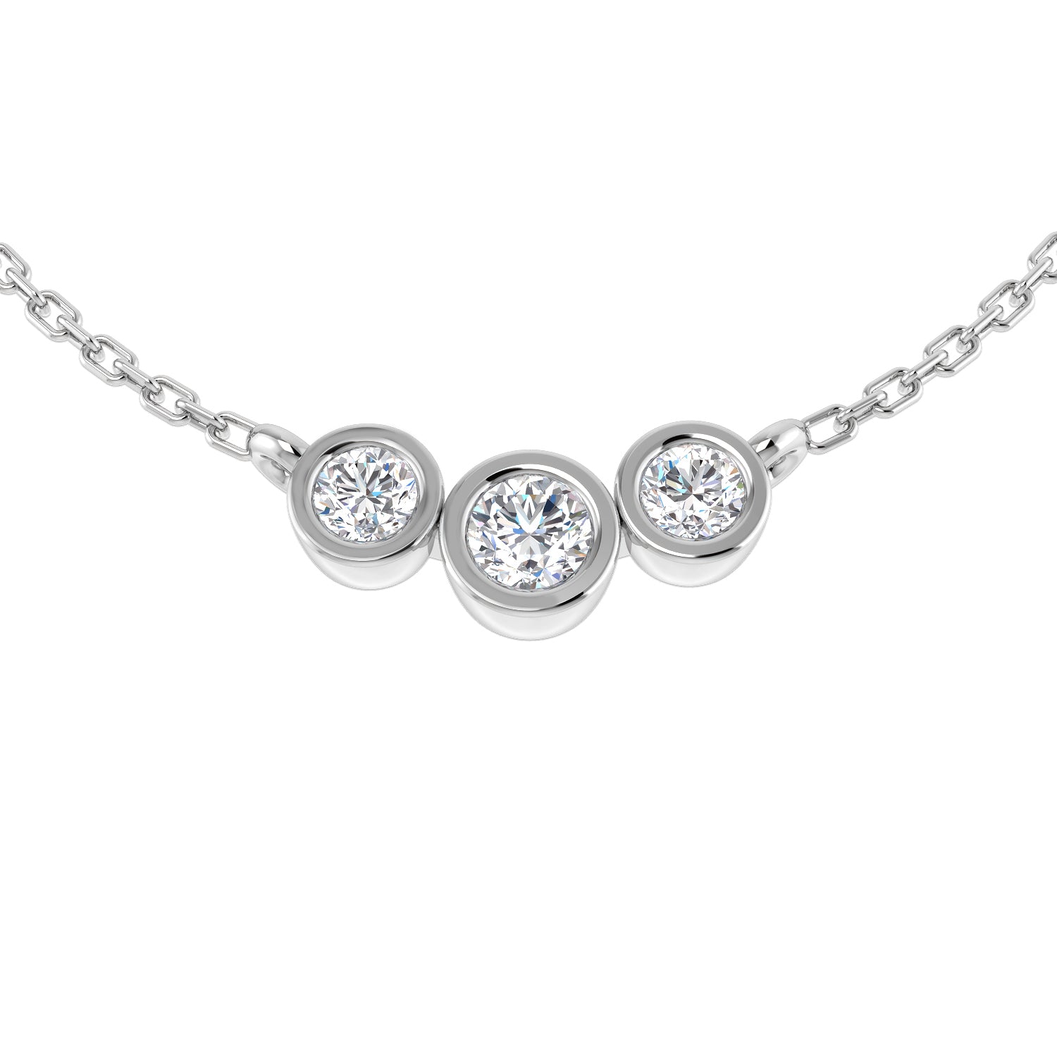 Round Diamond Necklace