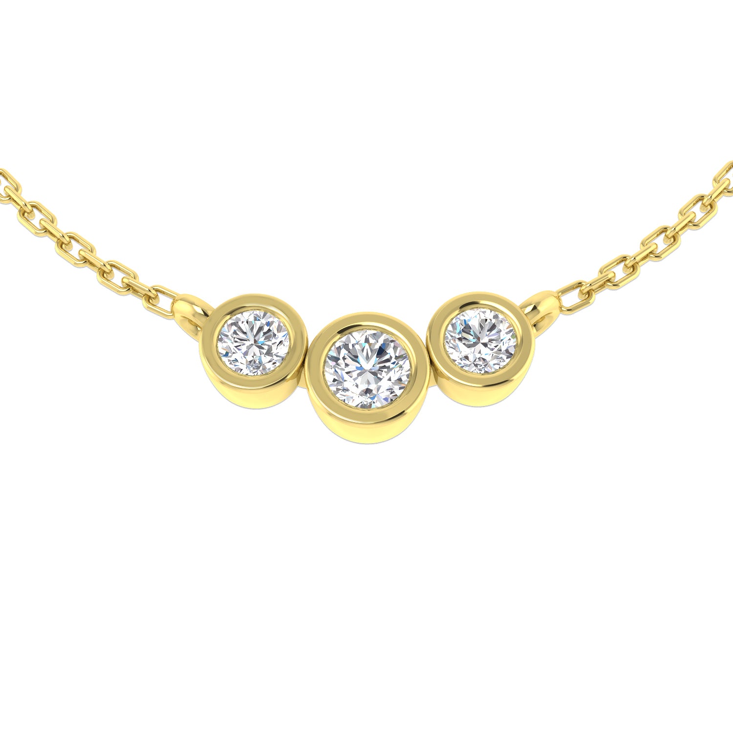 Round Diamond Necklace