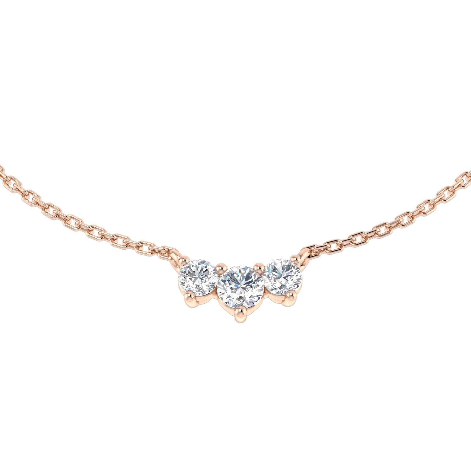 Round Diamond Necklace