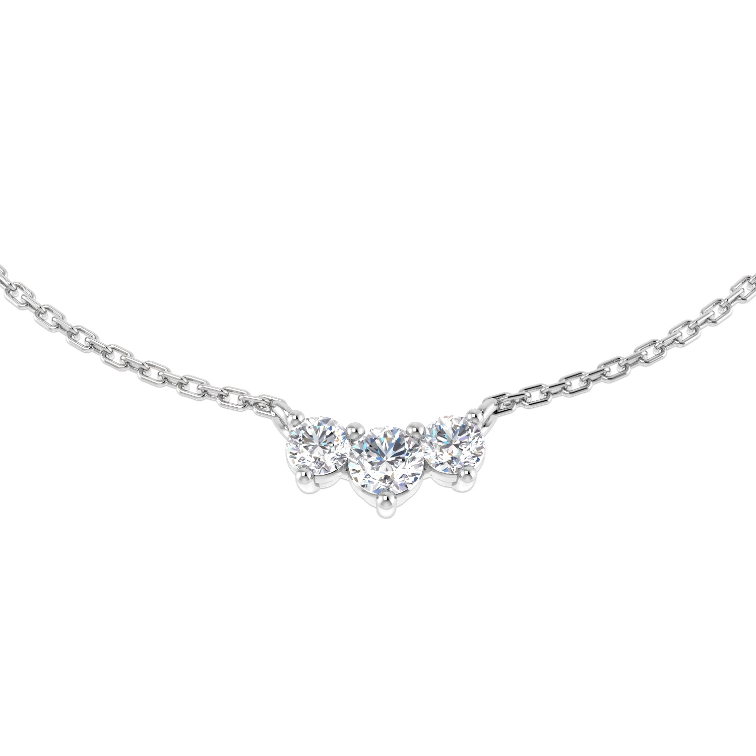 Round Diamond Necklace