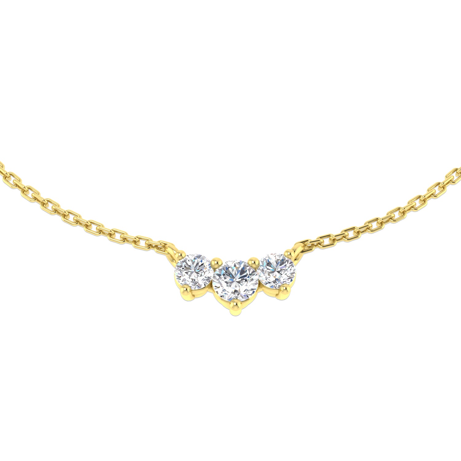 Round Diamond Necklace