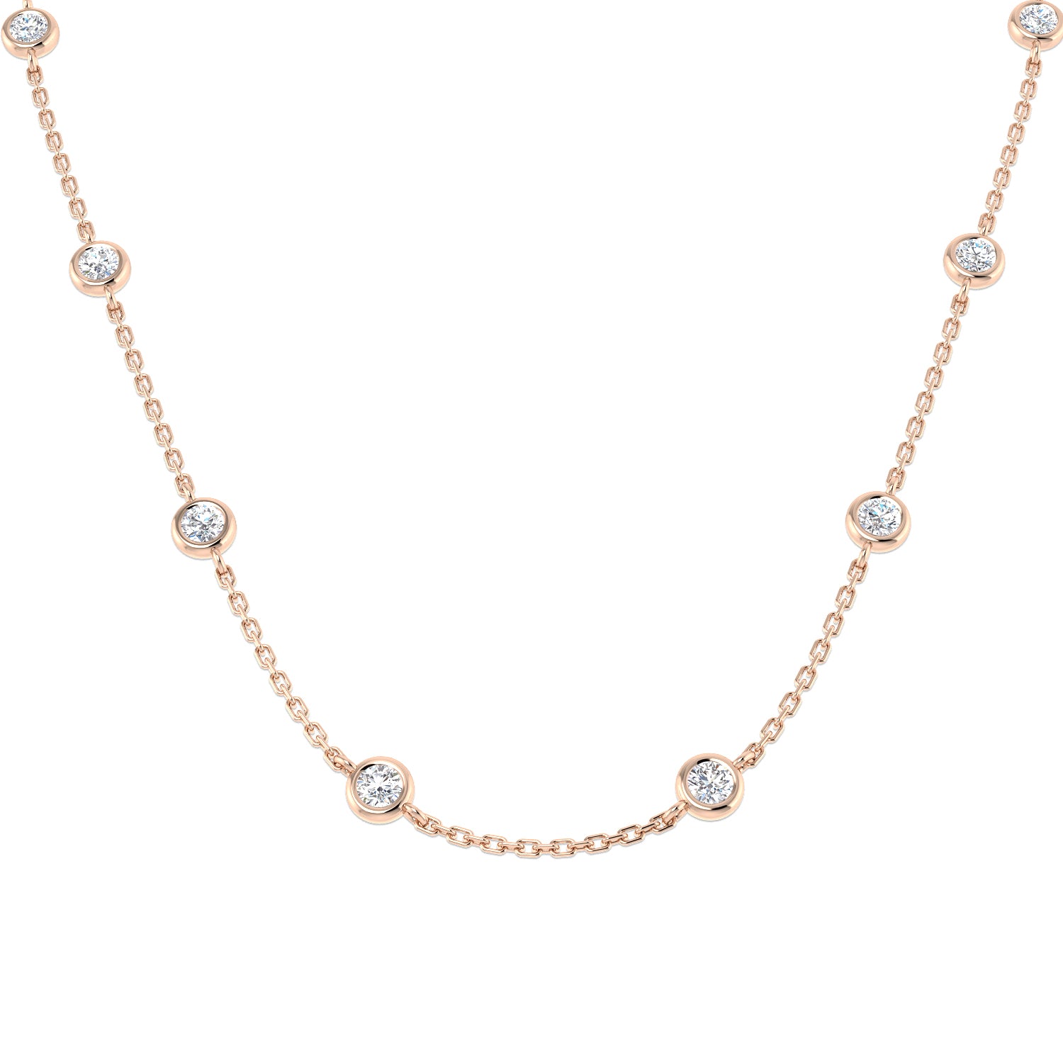 Round Diamond Necklace