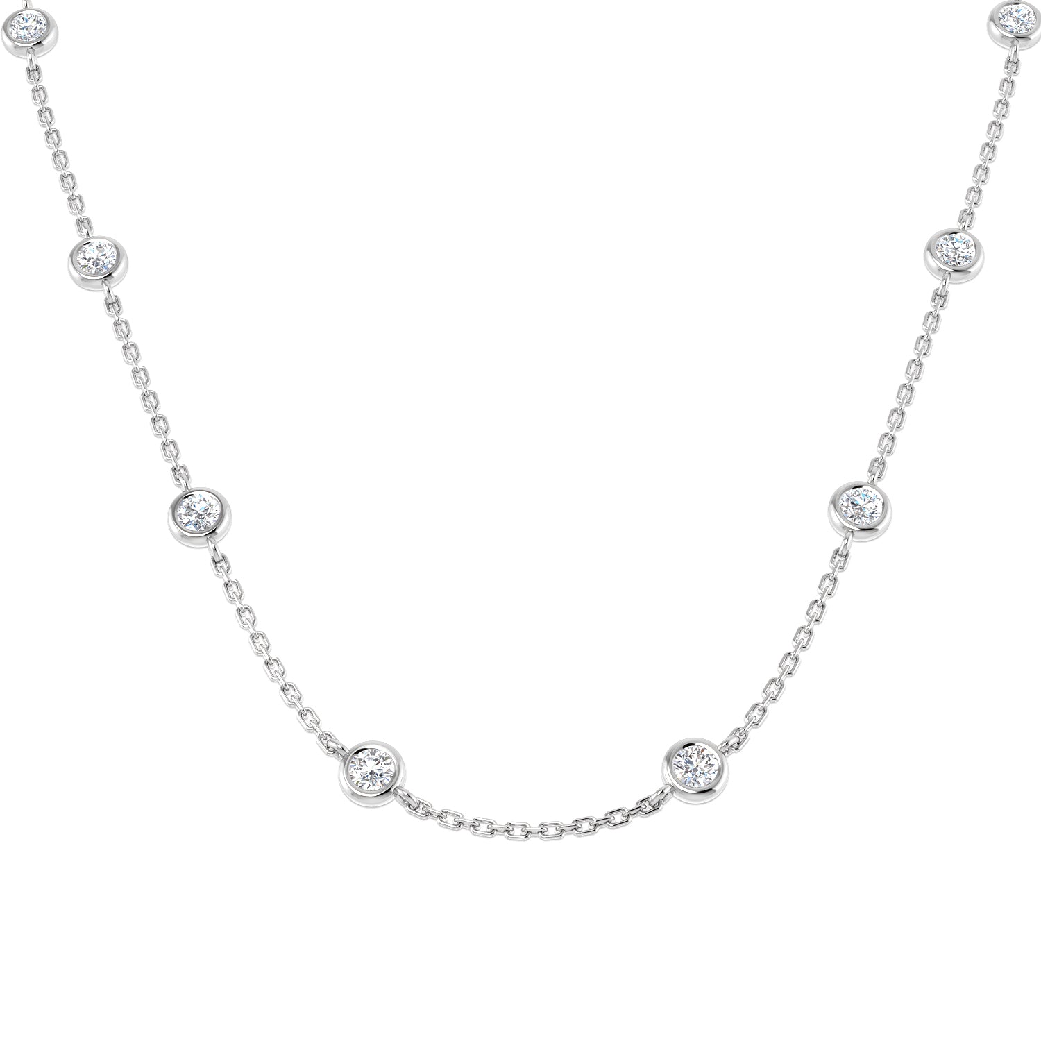 Round Diamond Necklace