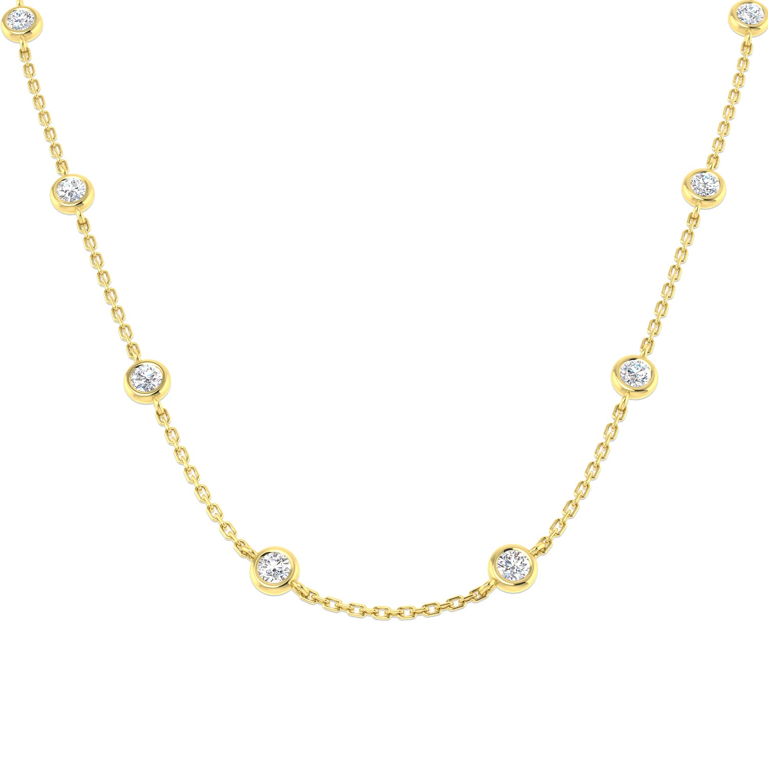 Round Diamond Necklace