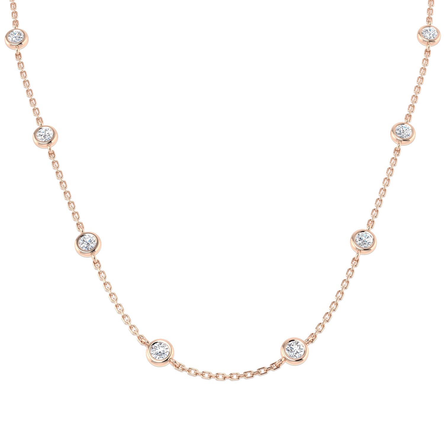 Round Diamond Necklace