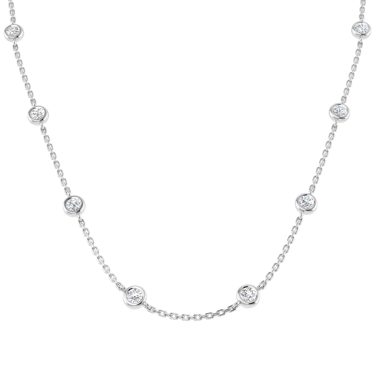 Round Diamond Necklace