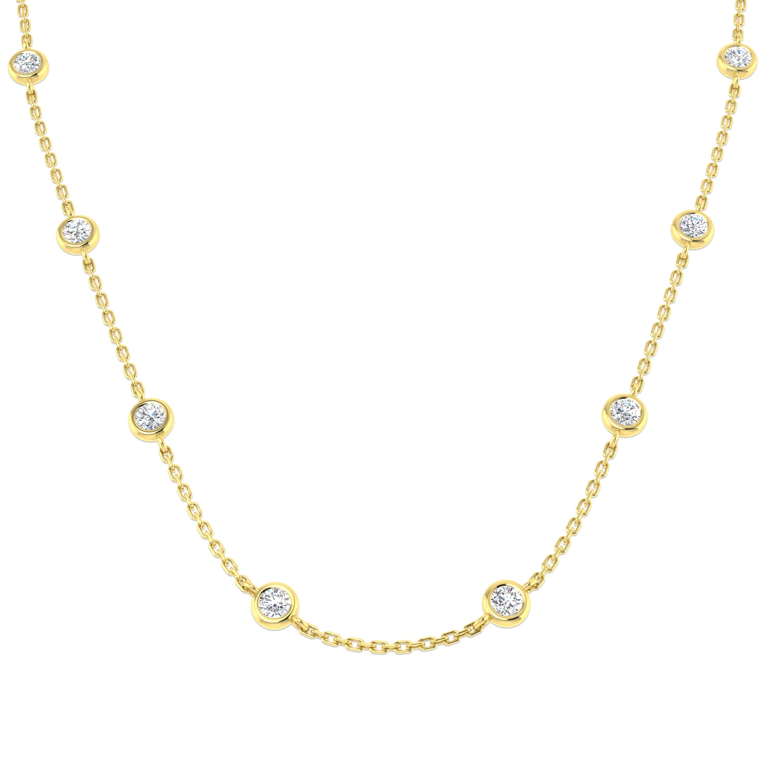 Round Diamond Necklace