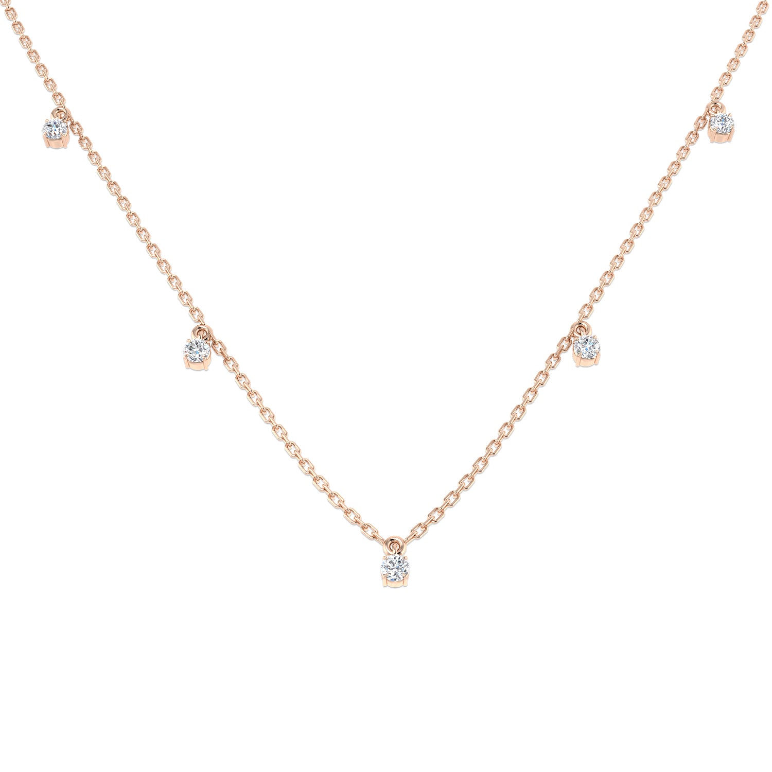 Round Diamond Necklace