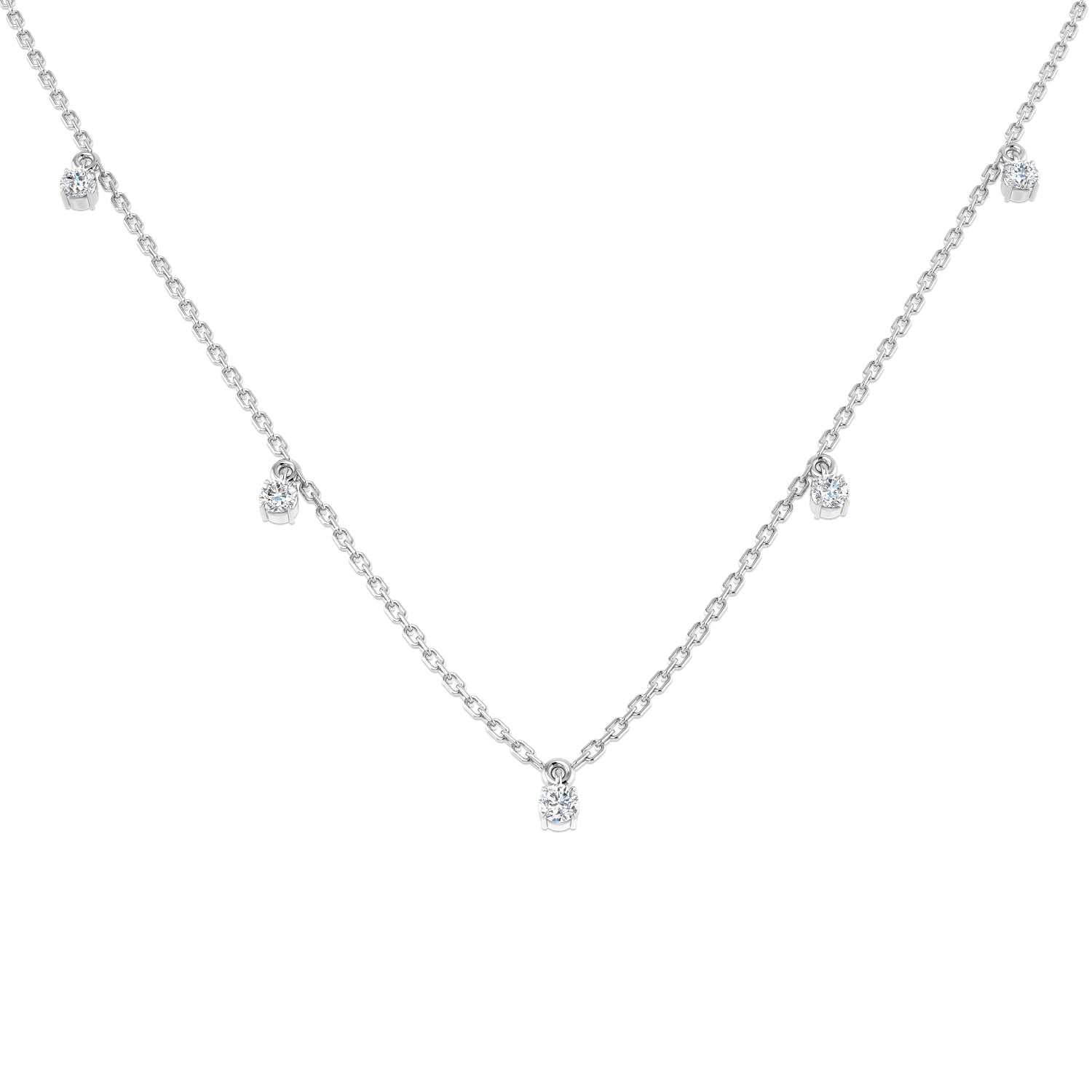 Round Diamond Necklace
