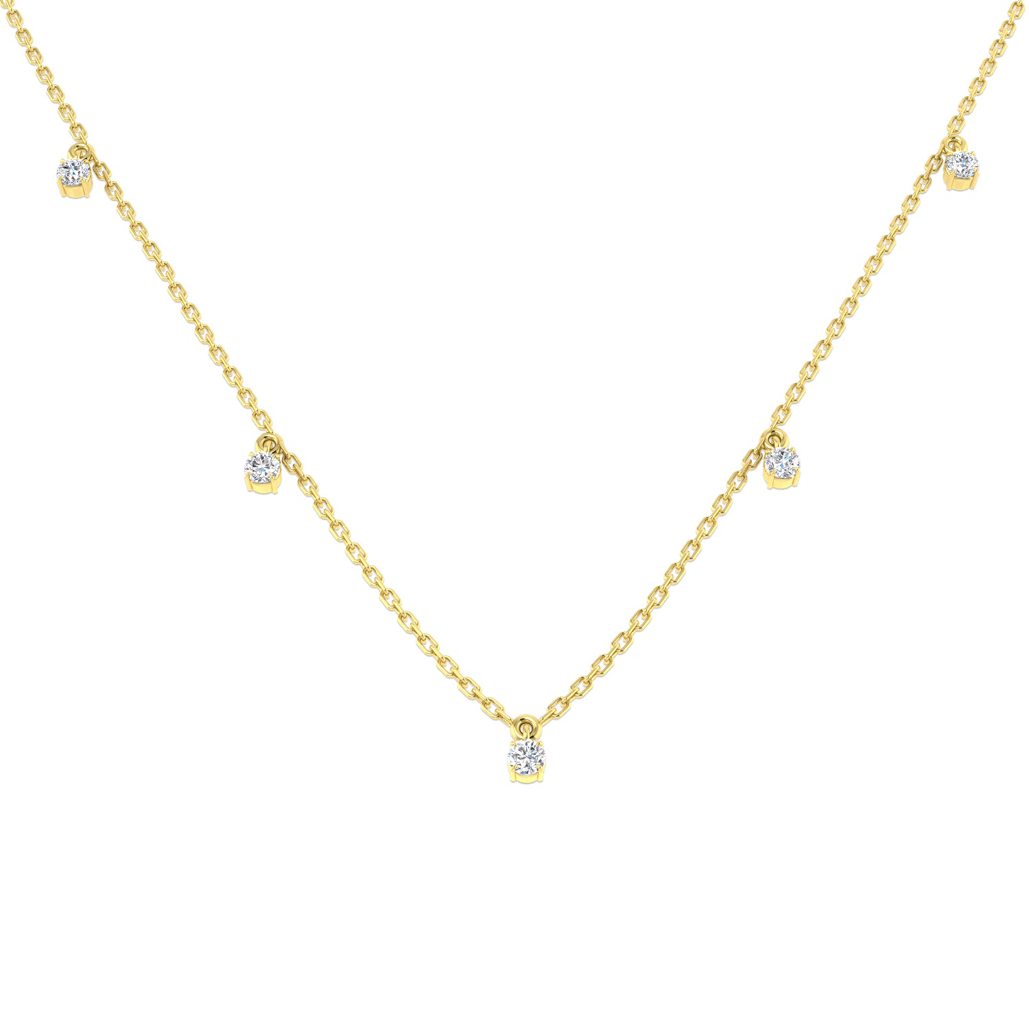 Round Diamond Necklace