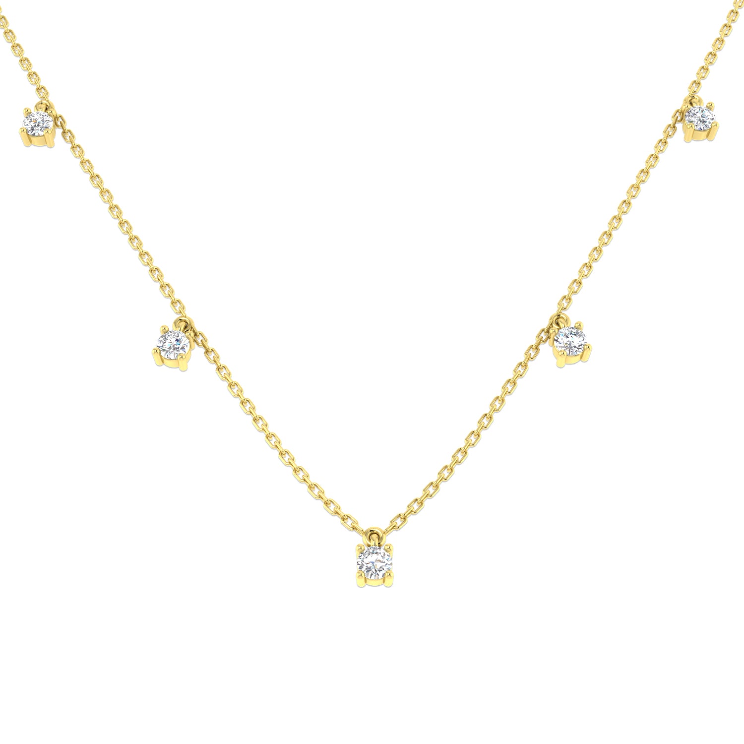 Round Diamond Necklace