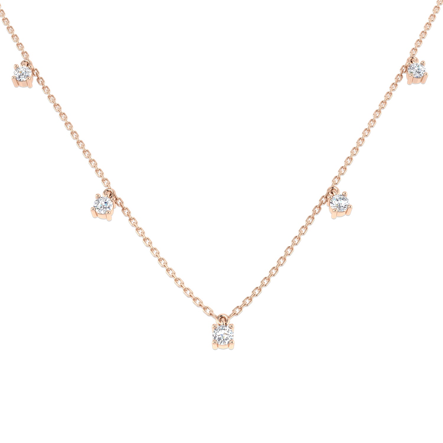 Round Diamond Necklace