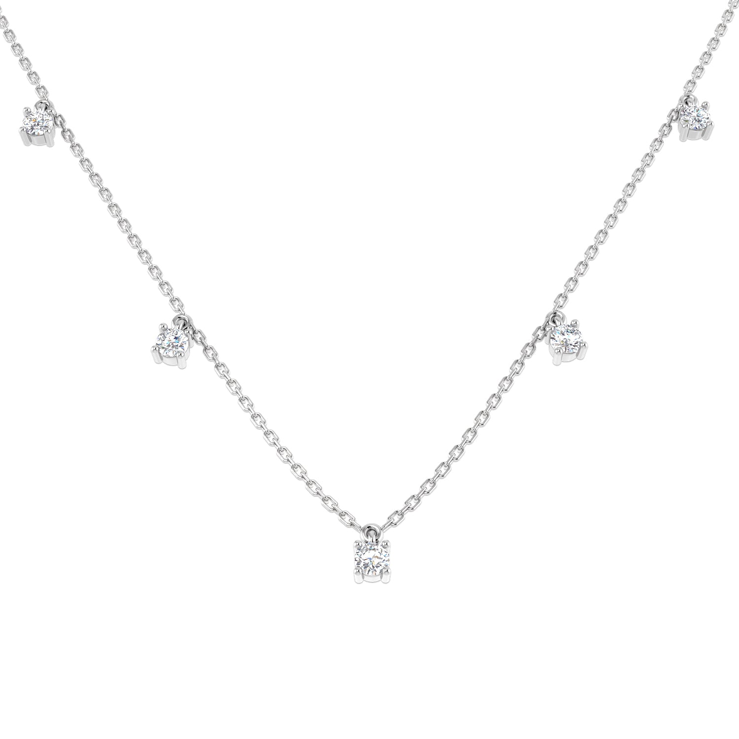 Round Diamond Necklace