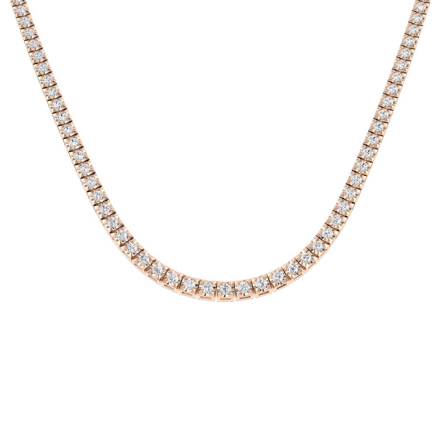 Round Diamond Necklace