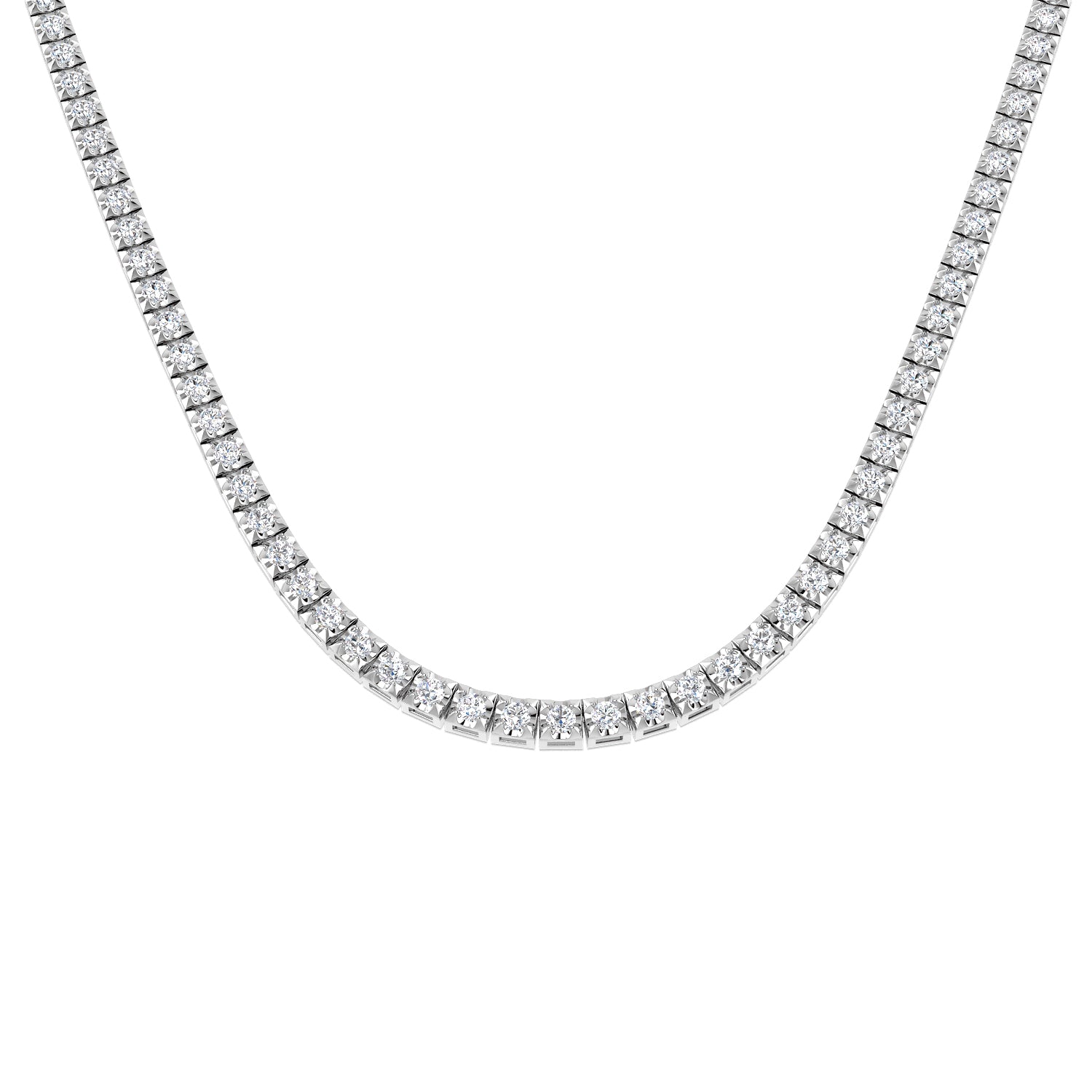 Round Diamond Necklace