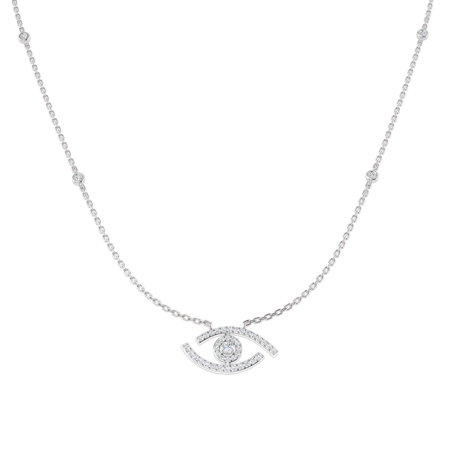 Round Diamond Necklace