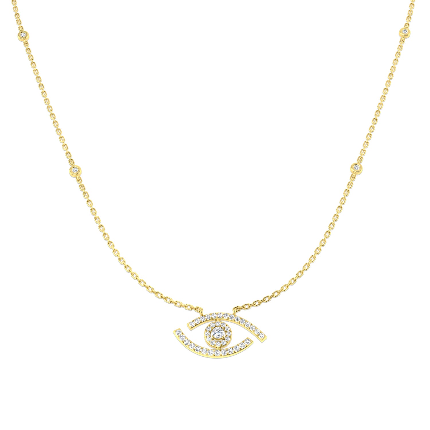 Round Diamond Necklace