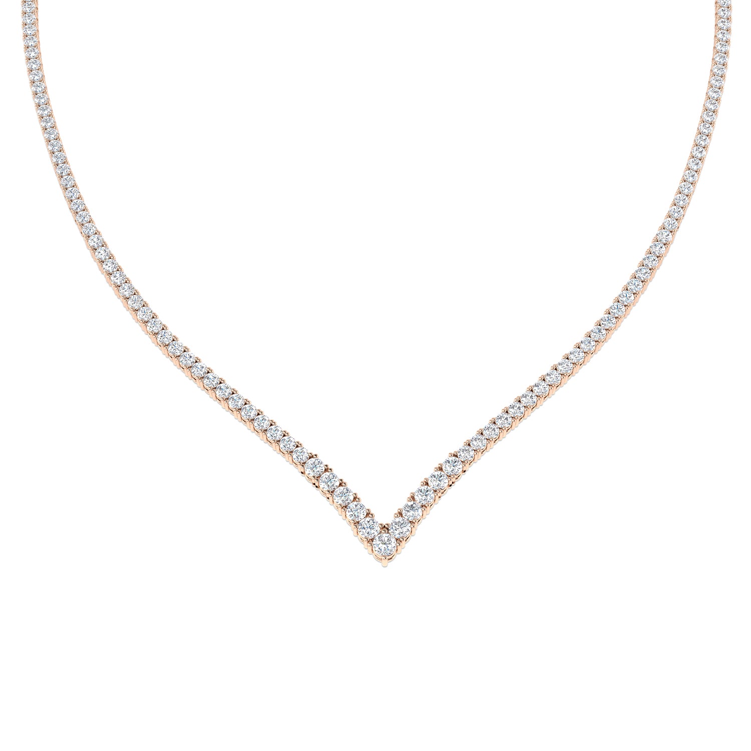 Round Diamond Necklace