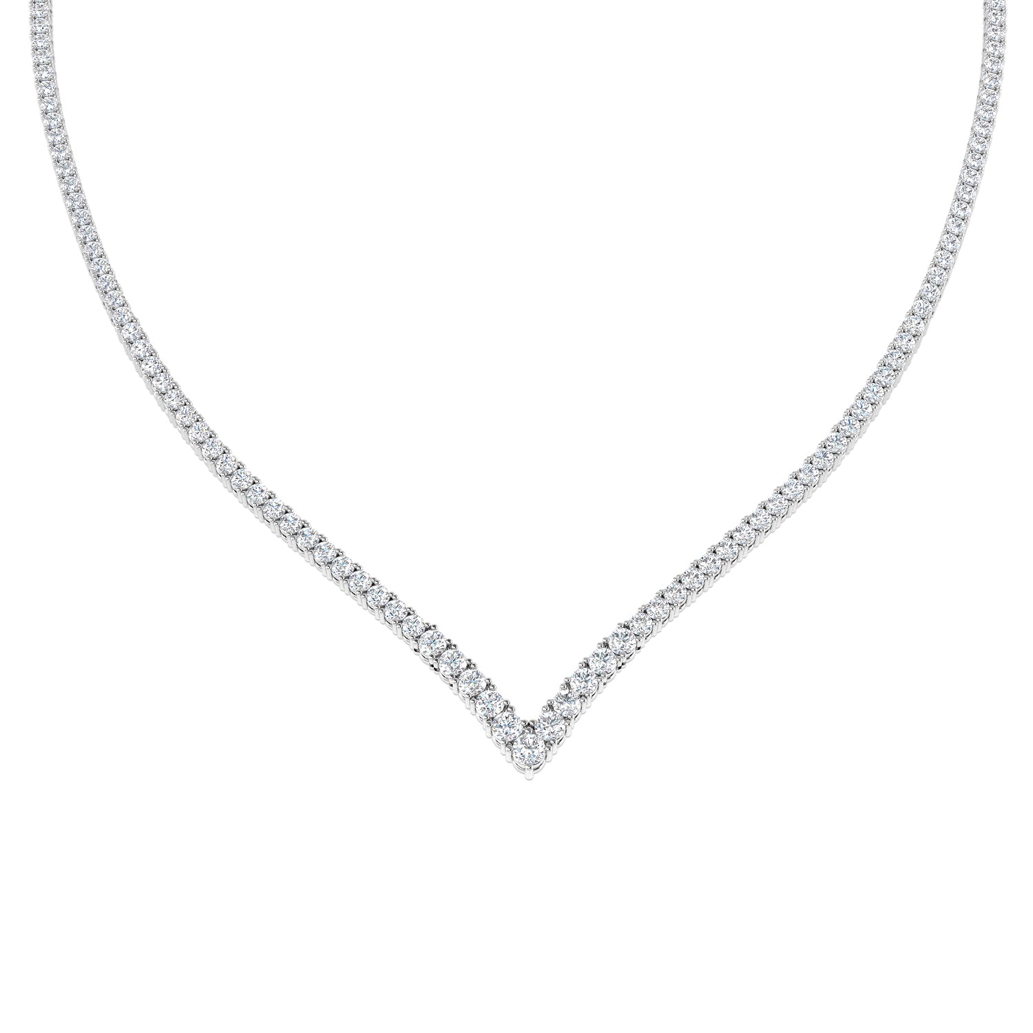 Round Diamond Necklace