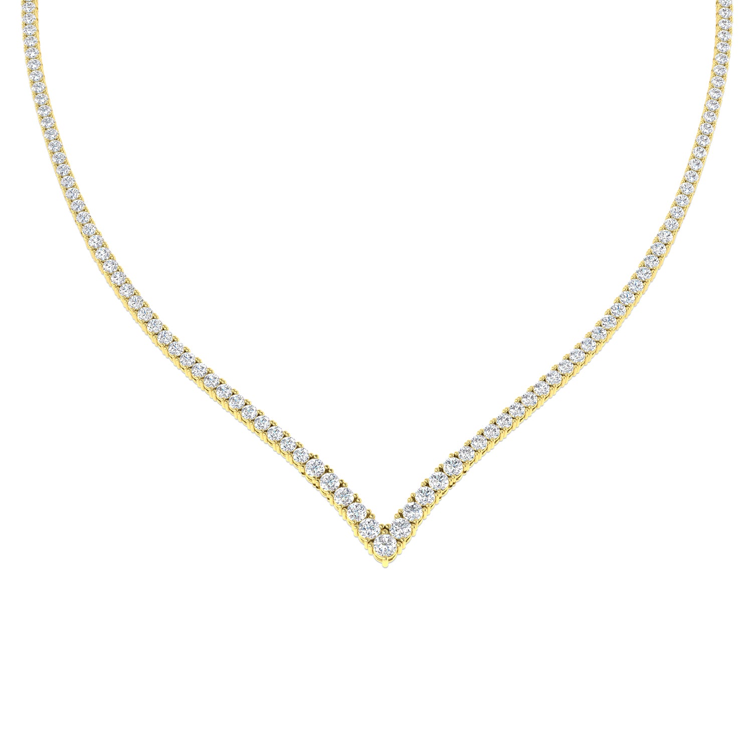 Round Diamond Necklace