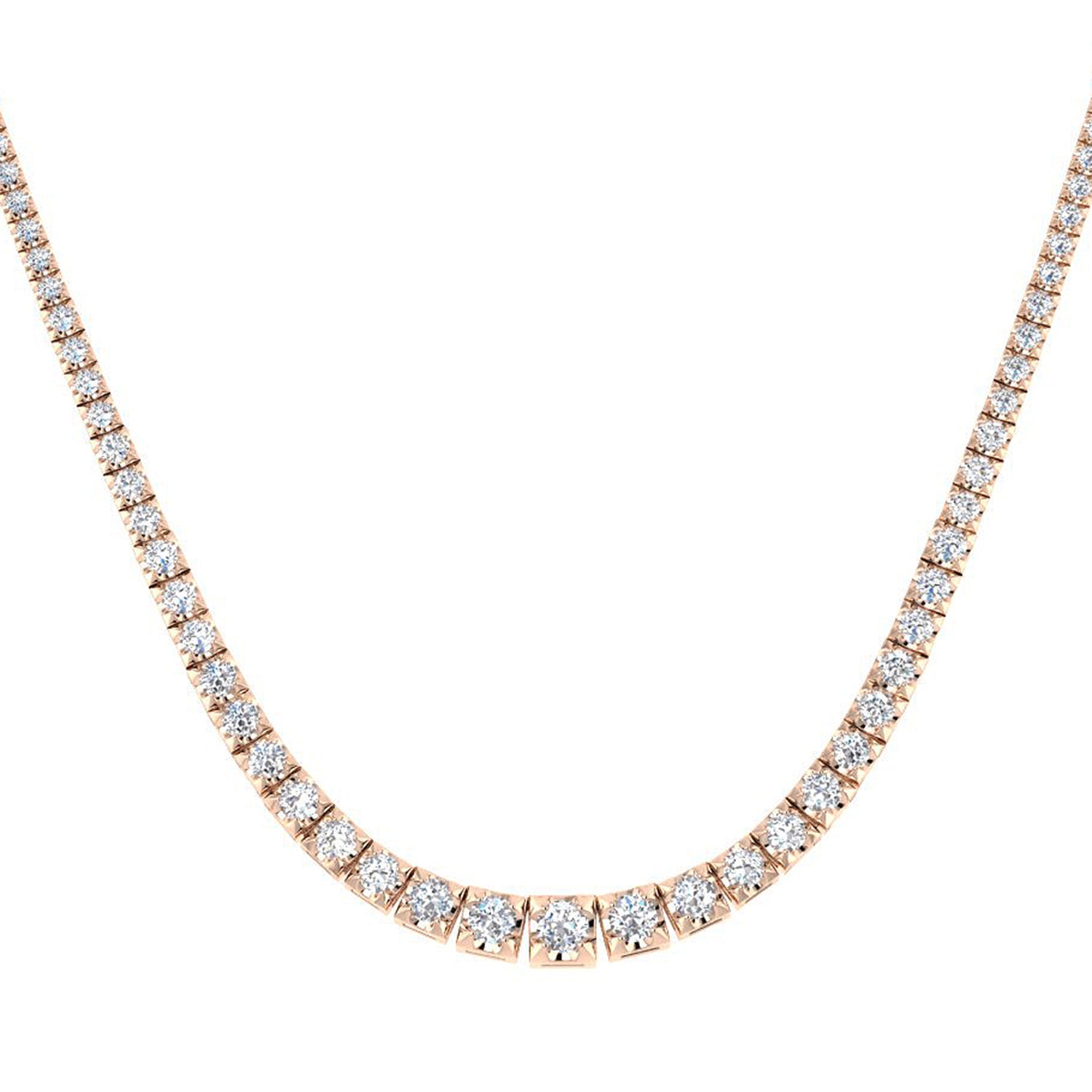 Round Diamond Necklace