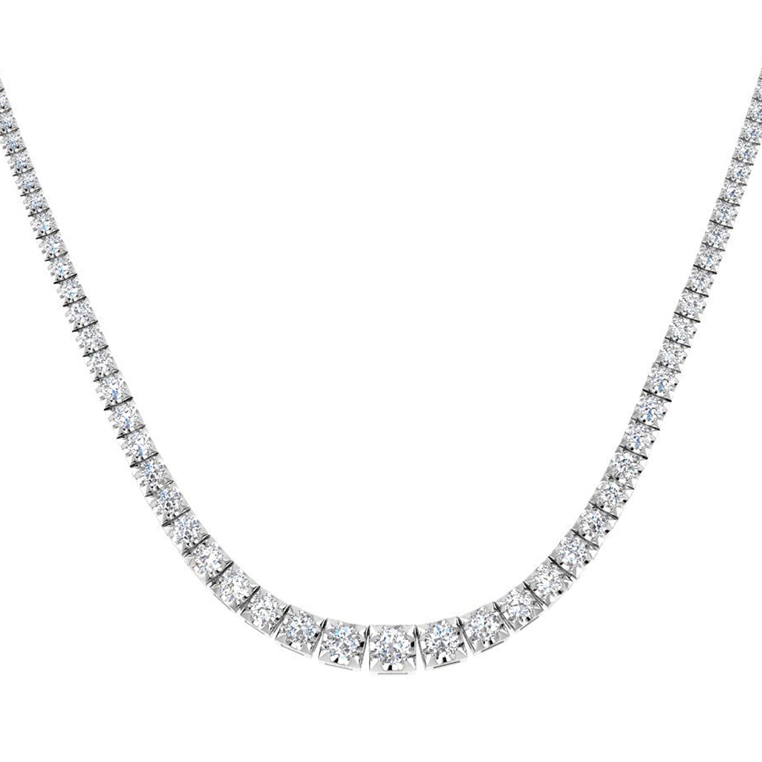 Round Diamond Necklace