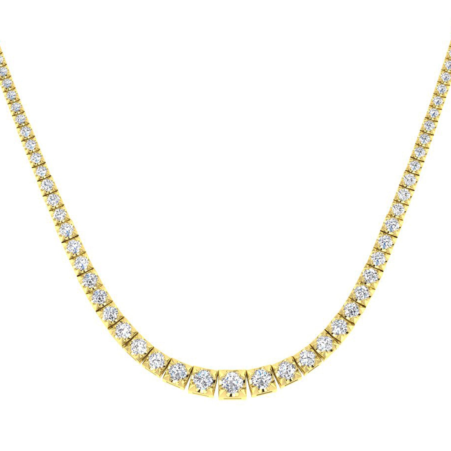 Round Diamond Necklace