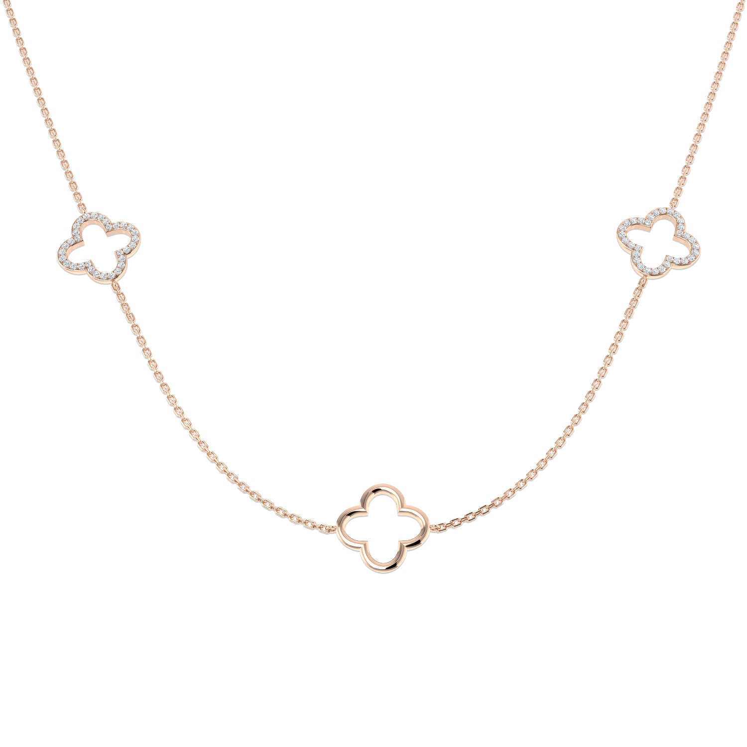 Round Diamond Necklace