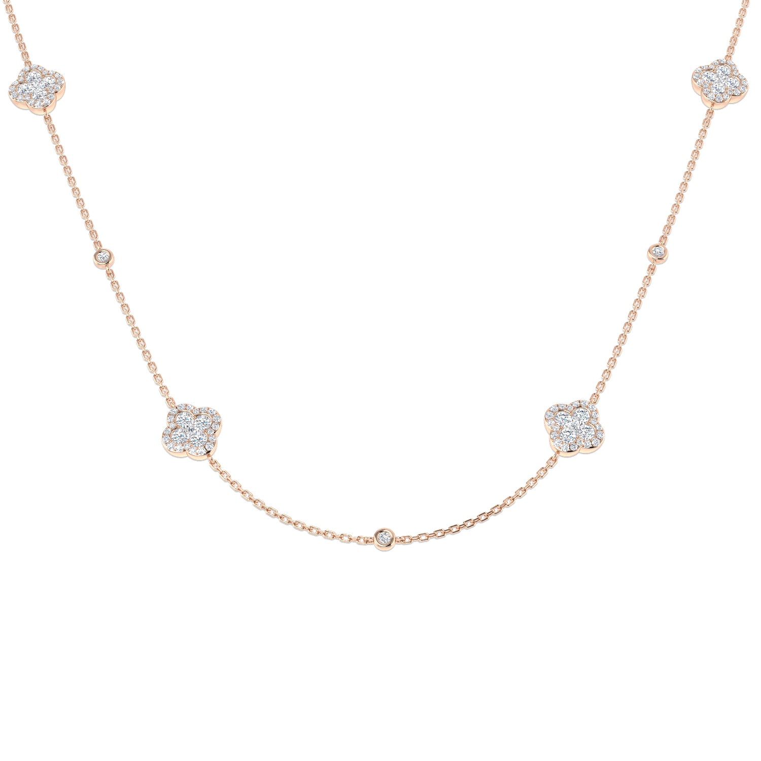 Round Diamond Necklace