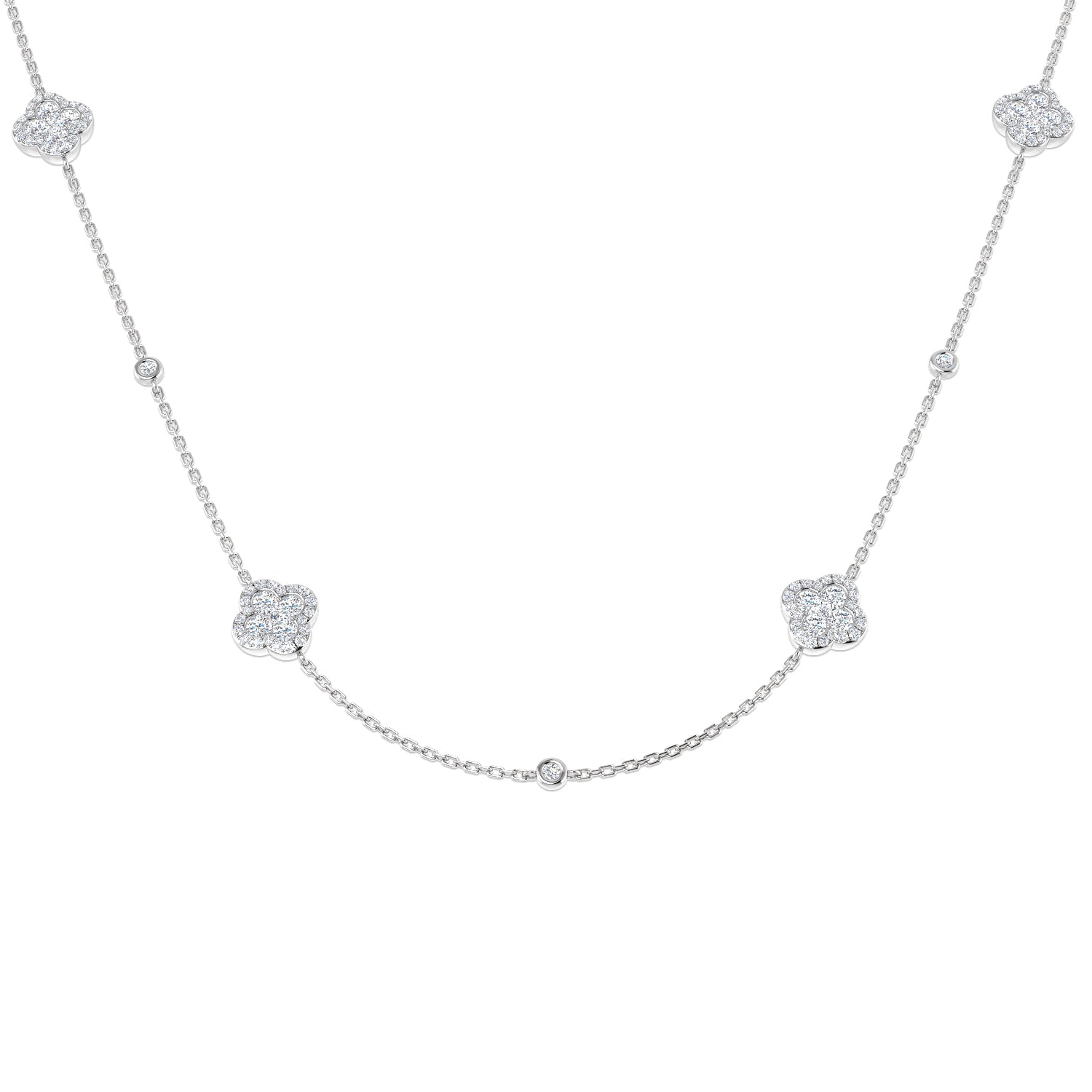 Round Diamond Necklace