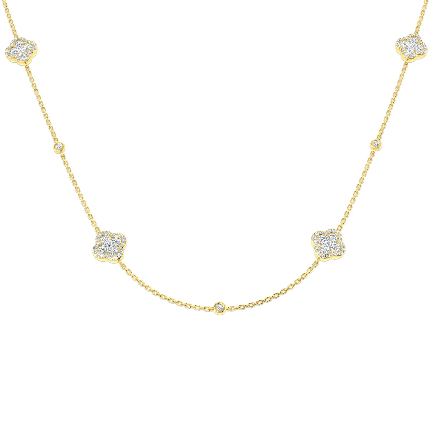 Round Diamond Necklace