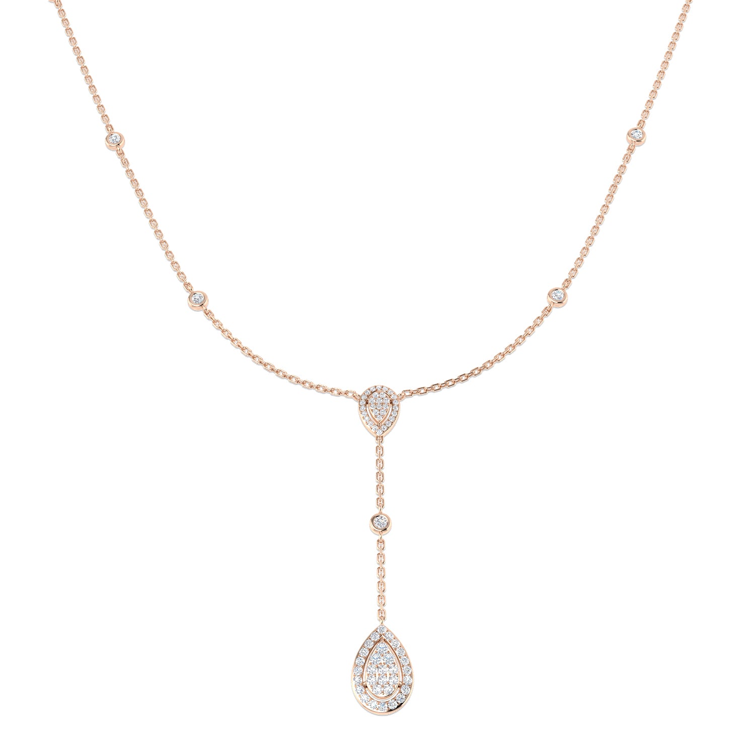 Round Diamond Necklace