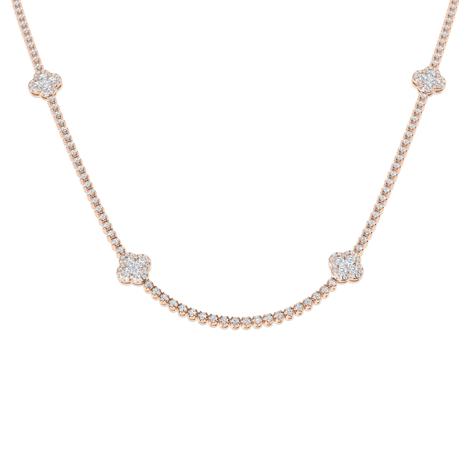 Round Diamond Necklace