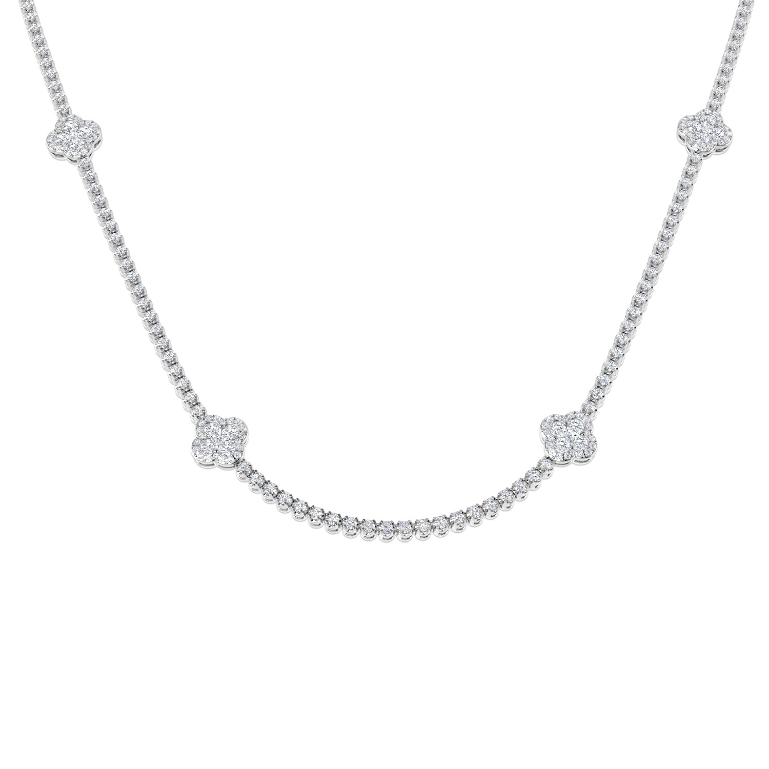 Round Diamond Necklace