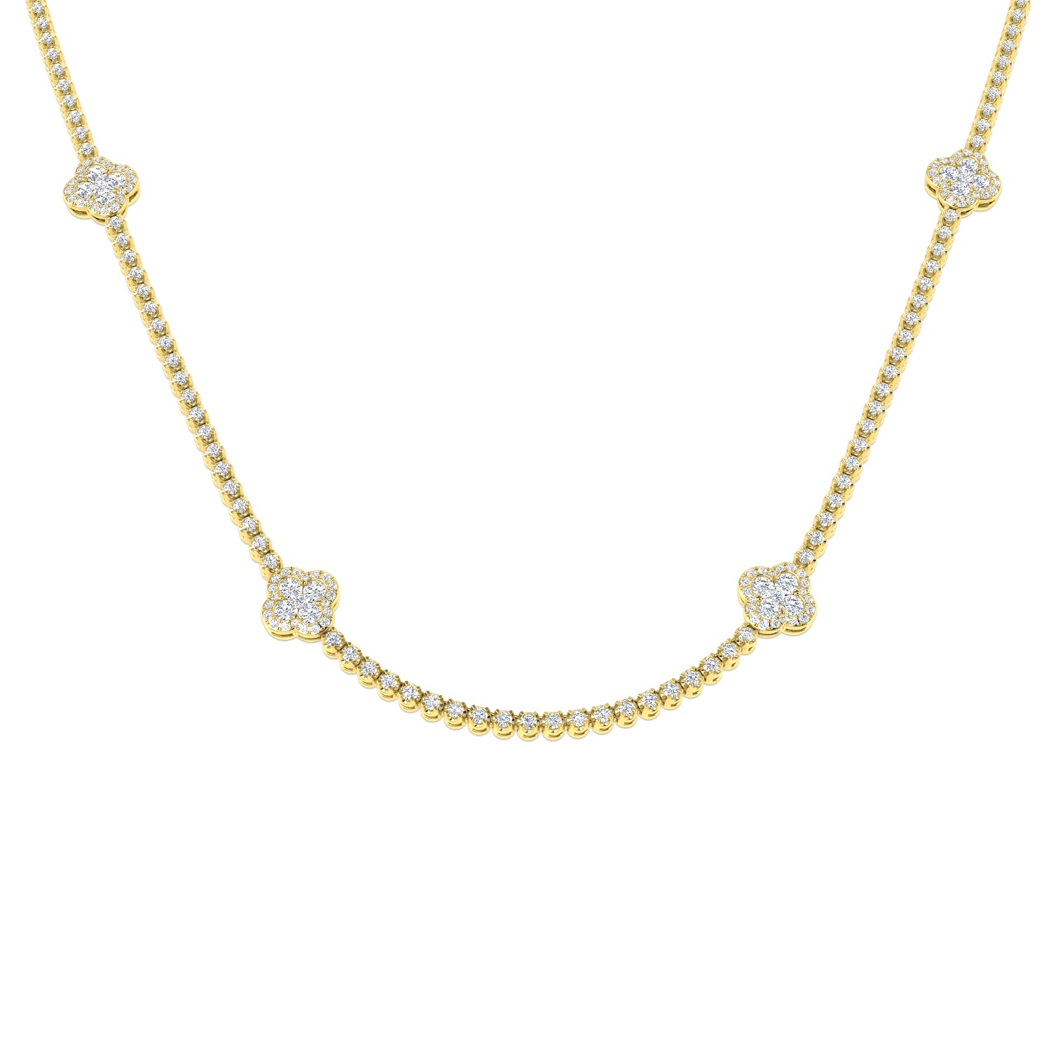 Round Diamond Necklace