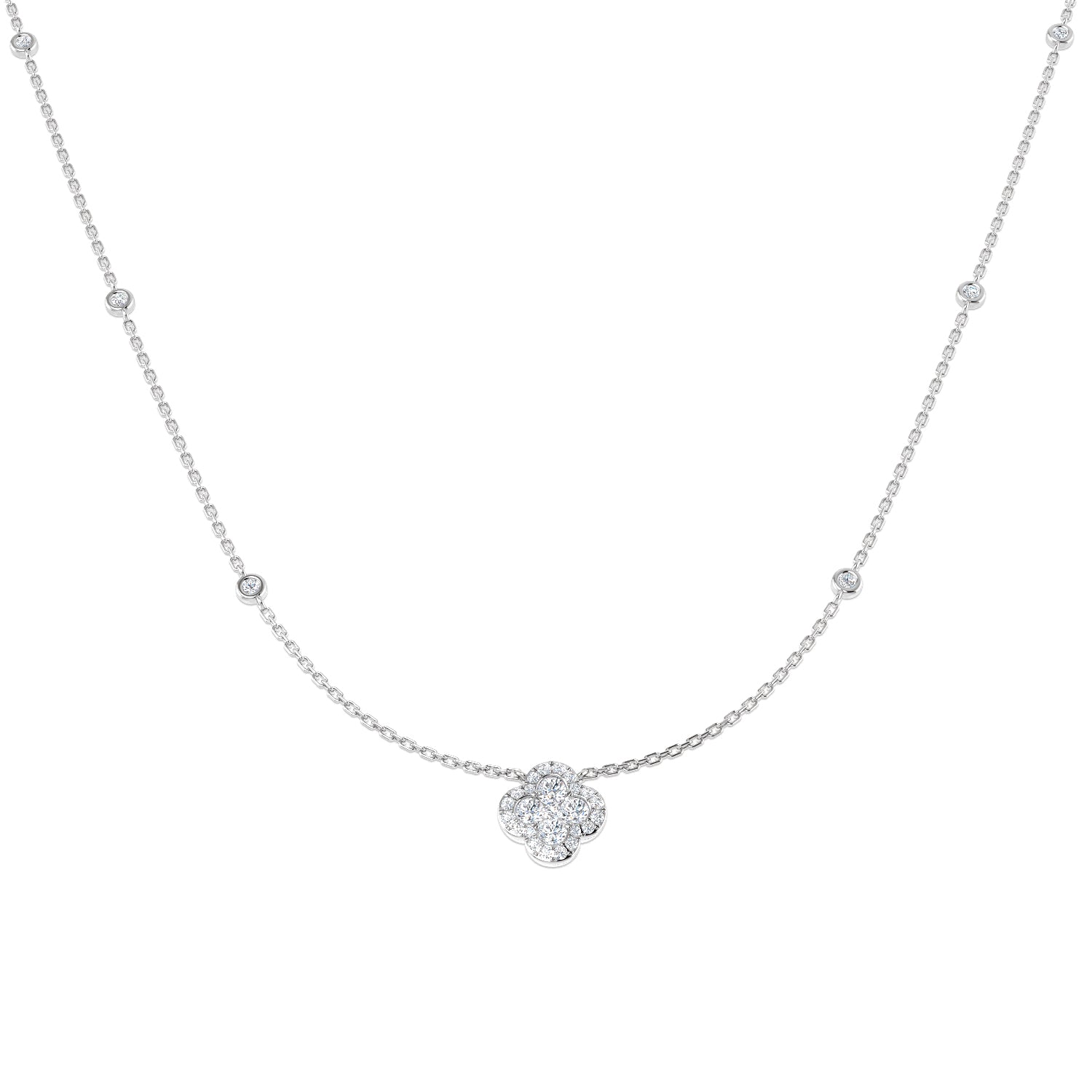 Round Diamond Necklace