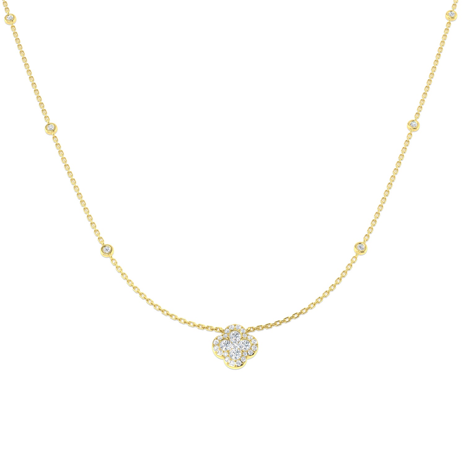 Round Diamond Necklace