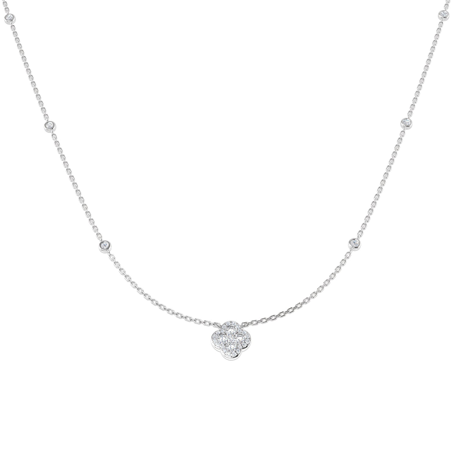 Round Diamond Necklace
