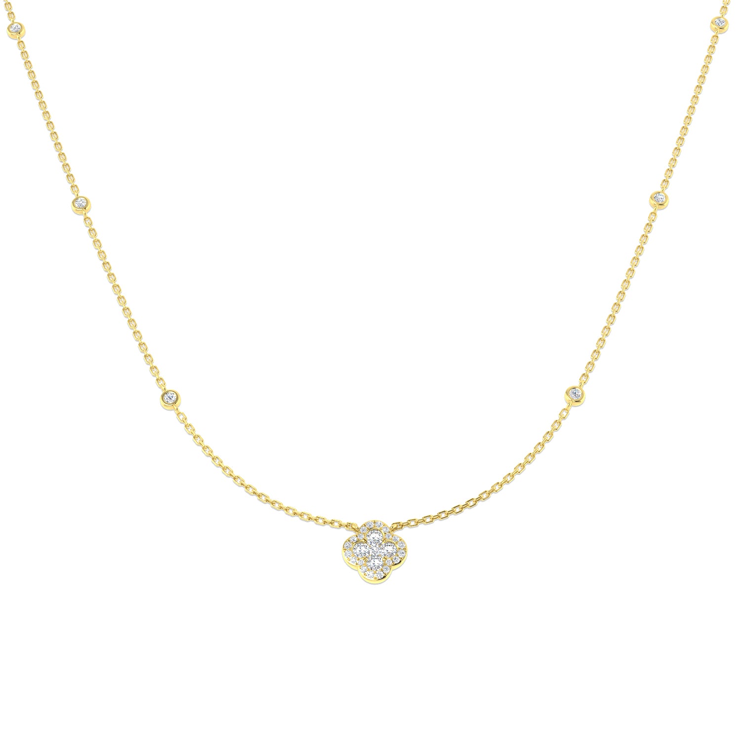 Round Diamond Necklace