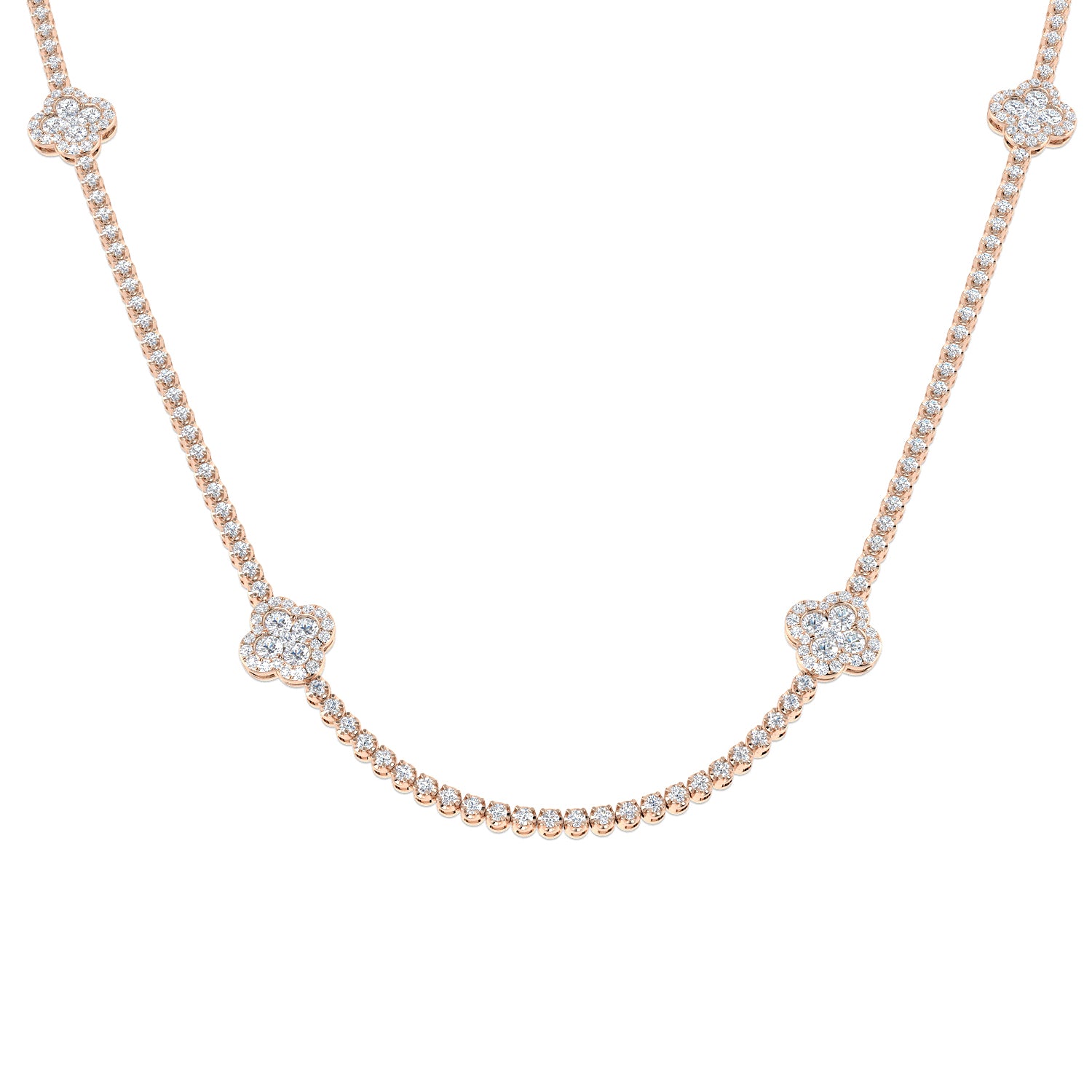 Round Diamond Necklace