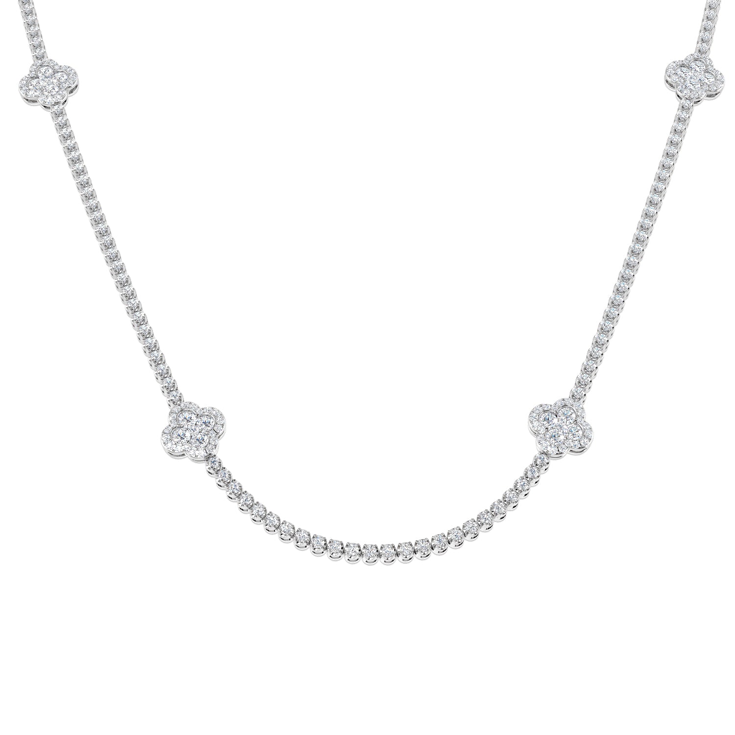 Round Diamond Necklace