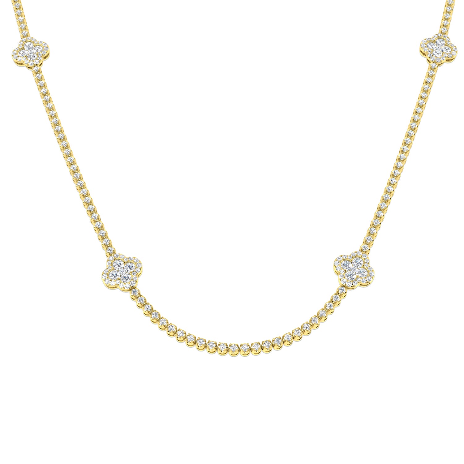 Round Diamond Necklace