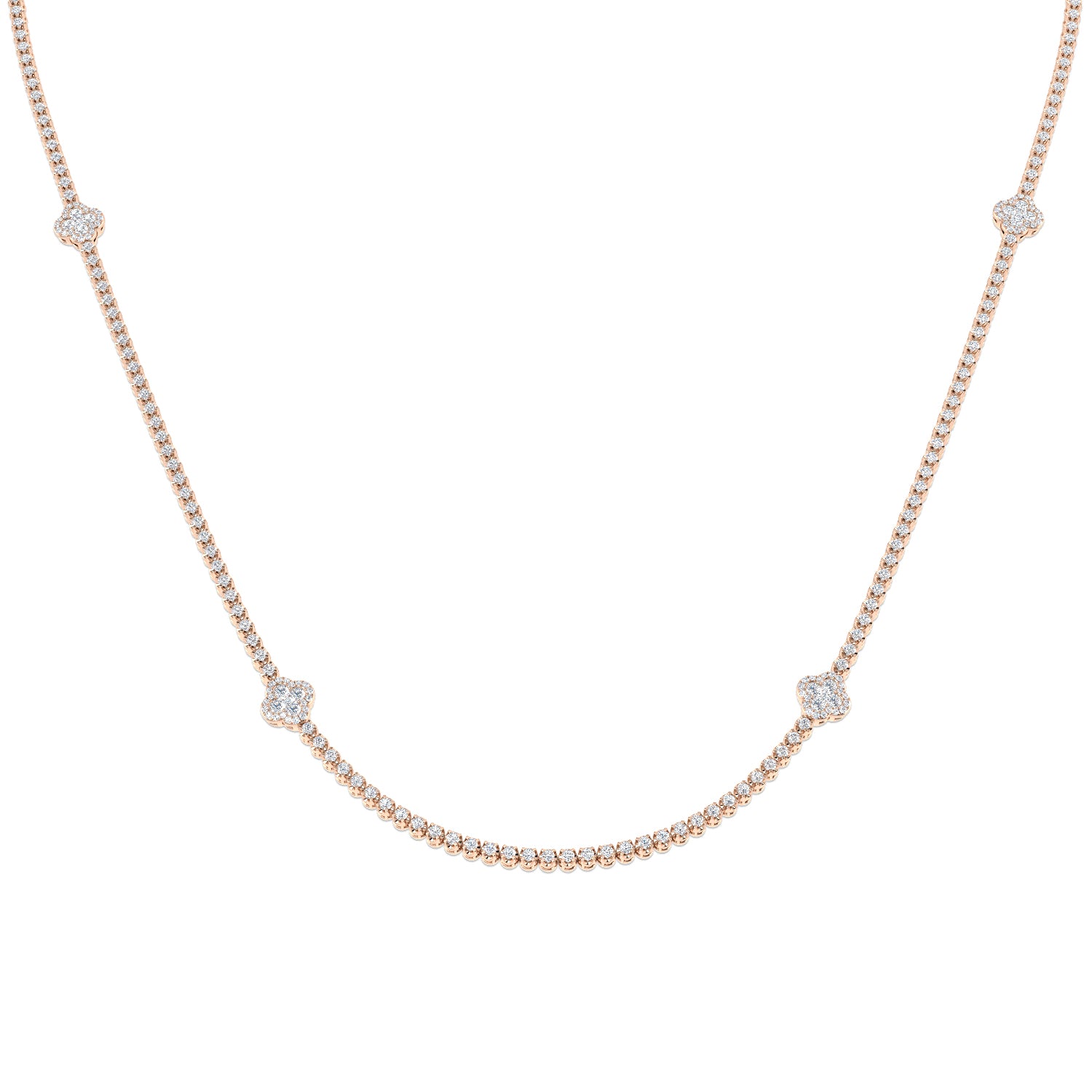 Round Diamond Necklace